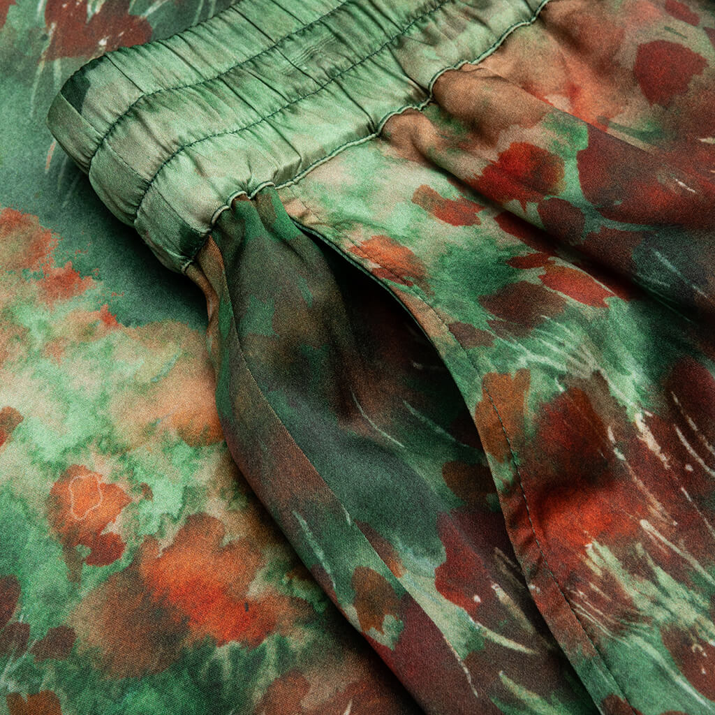 Summerland Sunset Silk Shorts Landscape Poppies