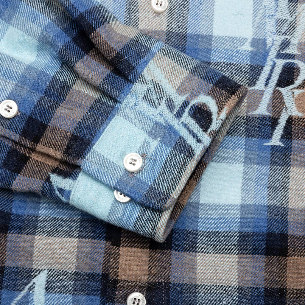 Staggered Plaid Flannel Legion Blue