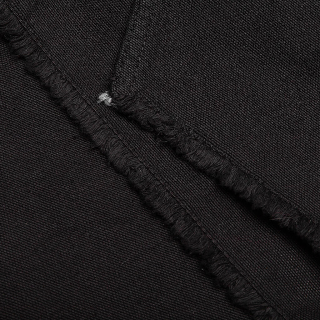Butt Zipp Long Boxer Shorts Black