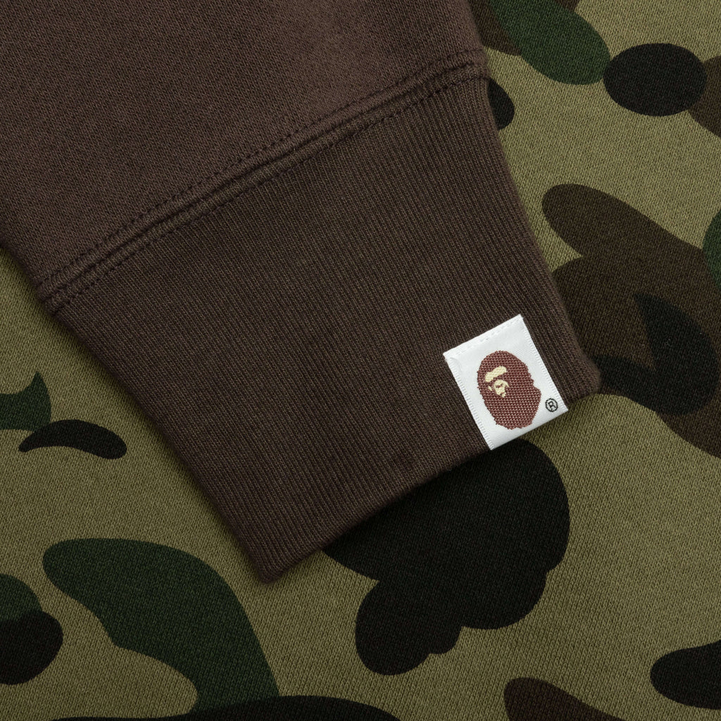 1st Camo Crazy College Full Zip Hoodie Green