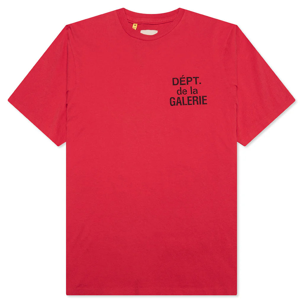 French S S Tee Red
