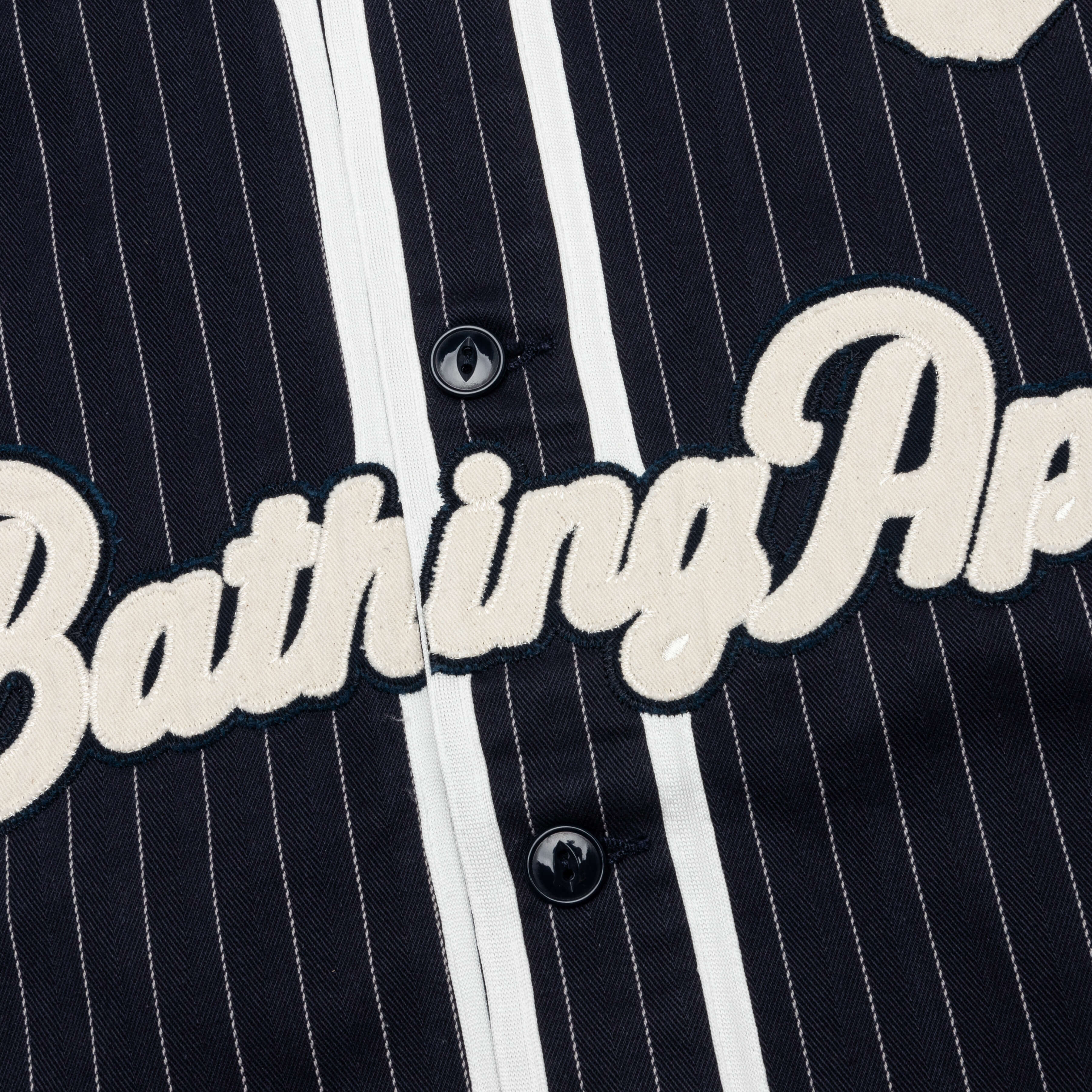 A Bathing Ape Baseball Shirt Navy