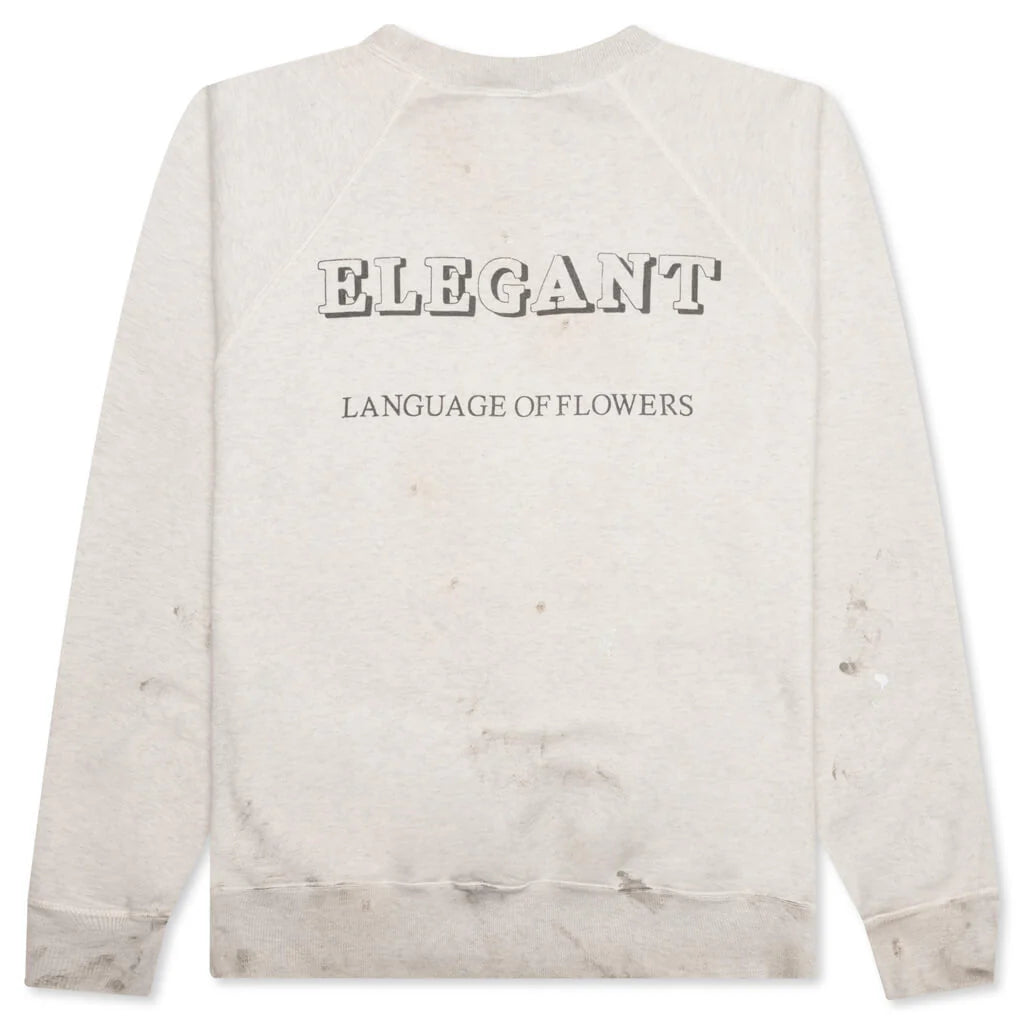 Rose Crewneck Grey