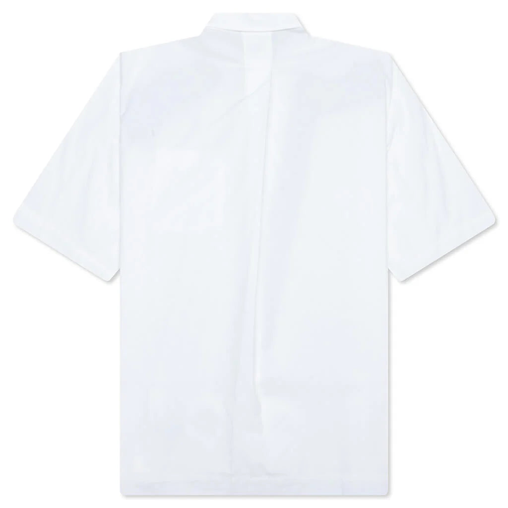 Streamline S S Button Up Shirt White