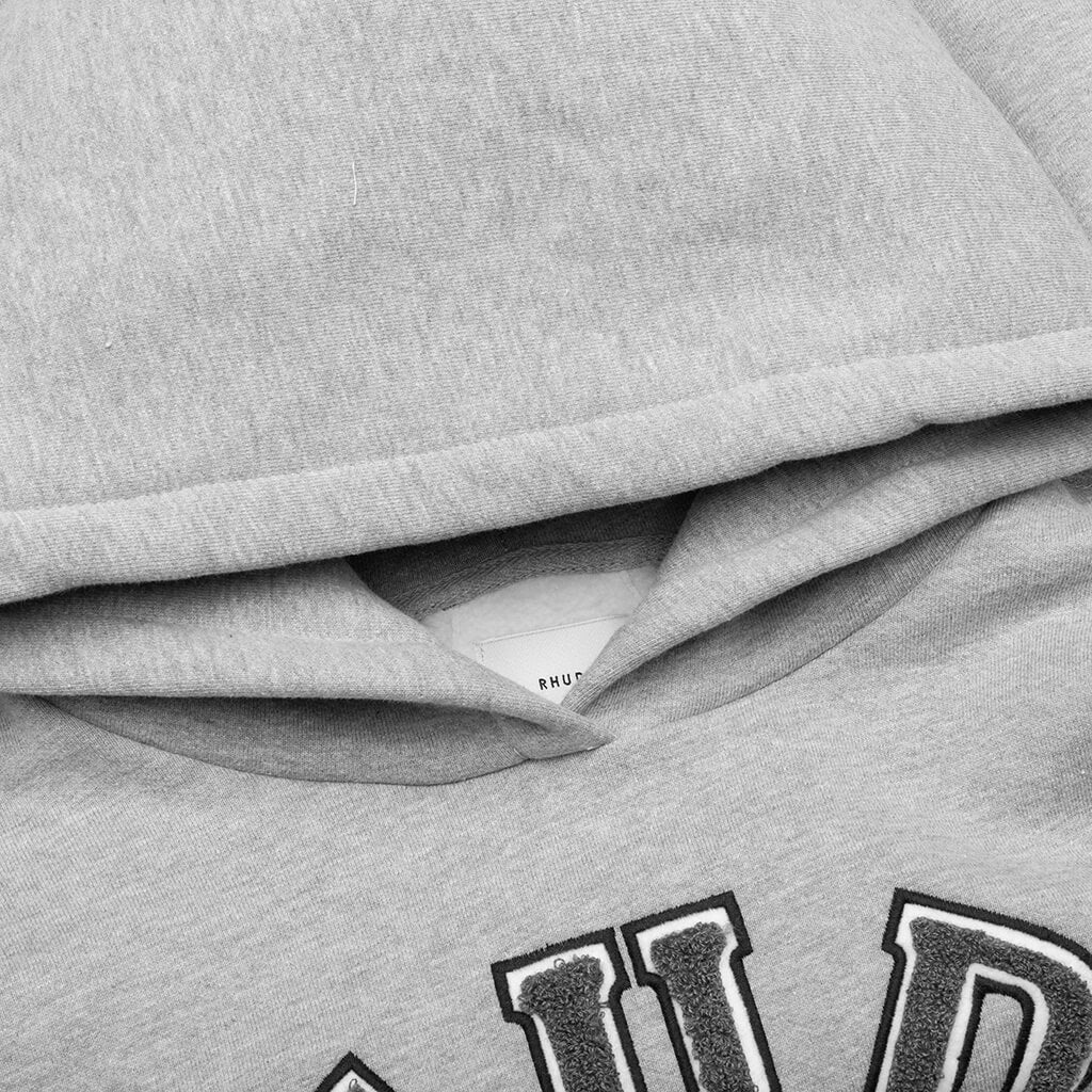 Rhude French Riviera Patch Hoodie Heather Gray