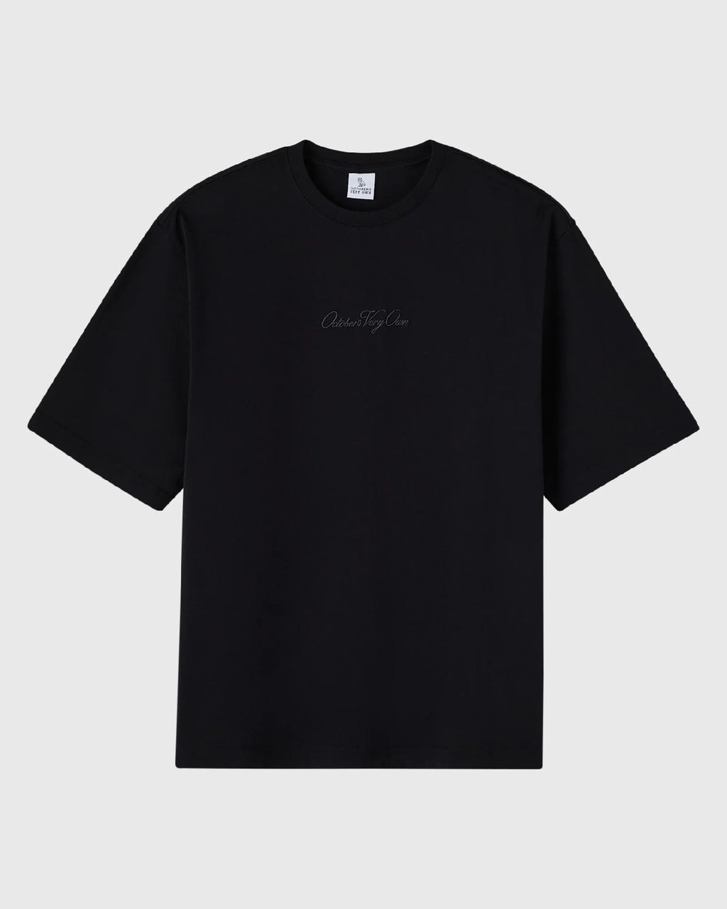Luxe Jersey Script Tee Black