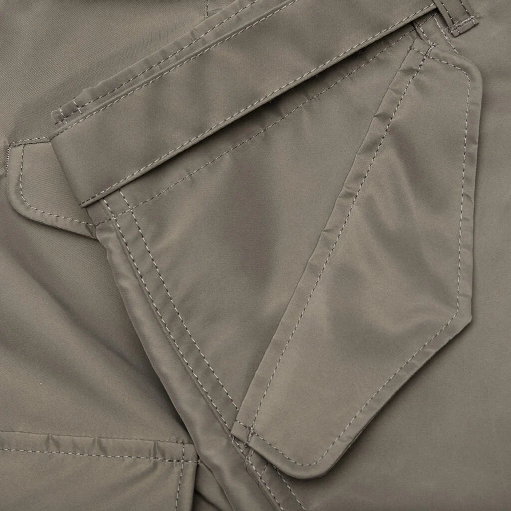 Nylon Twill Shorts Taupe