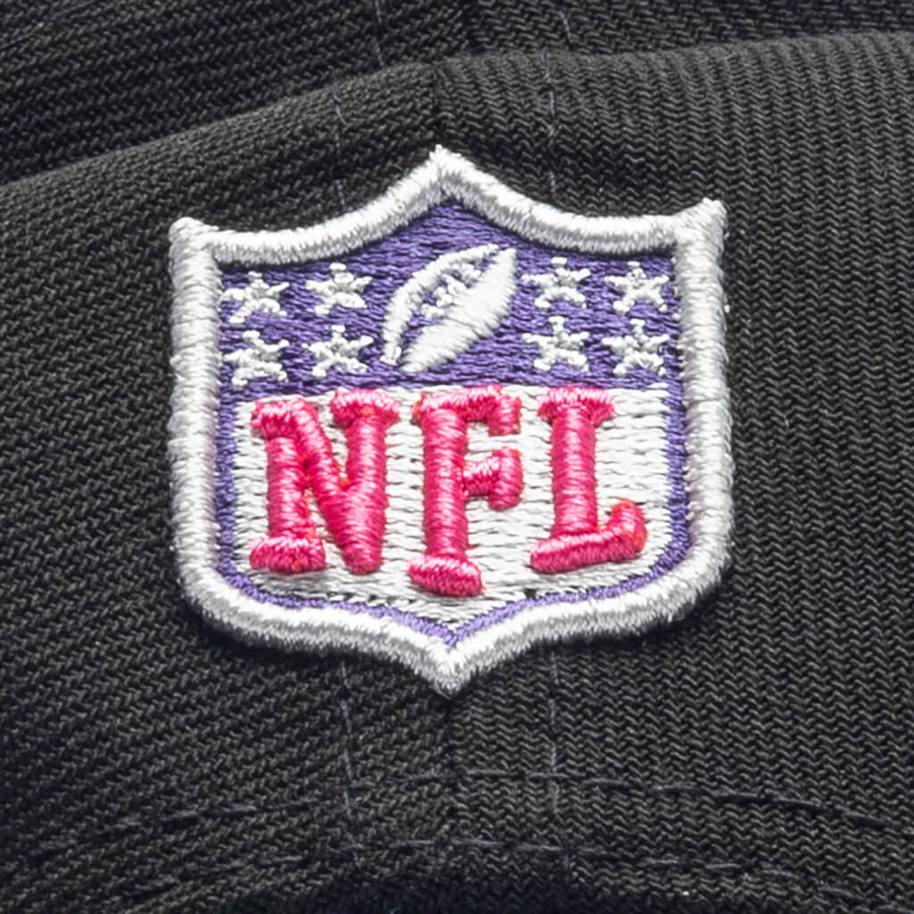 Just Don x Usher Super Bowl LVIII 9FIFTY Snapback Hat Black Purple Python