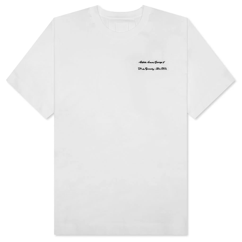 Gros Grain in Cotton T Shirt White