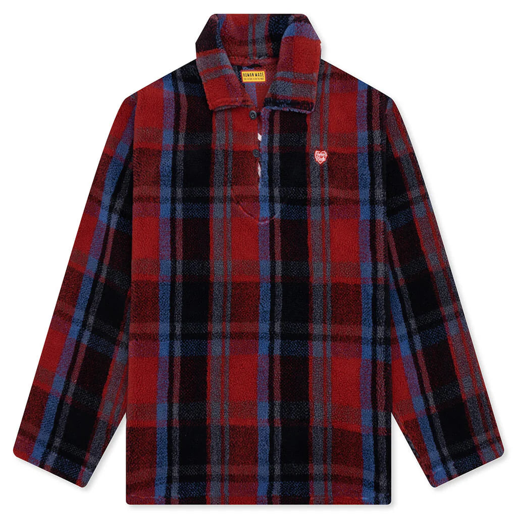 Fleece Pullover Red
