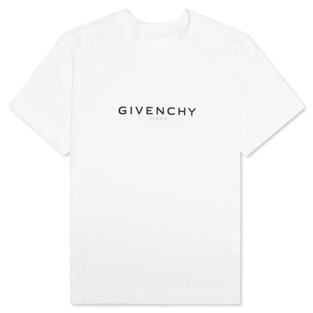 Slim Fit Reverse Print T Shirt White