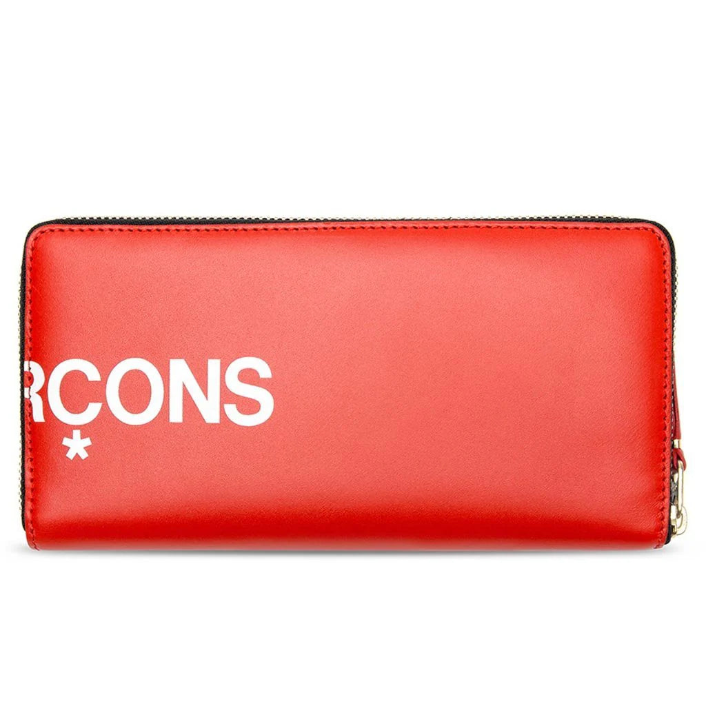 Comme des Garcons SA0110 Huge Logo Leather Wallet Red
