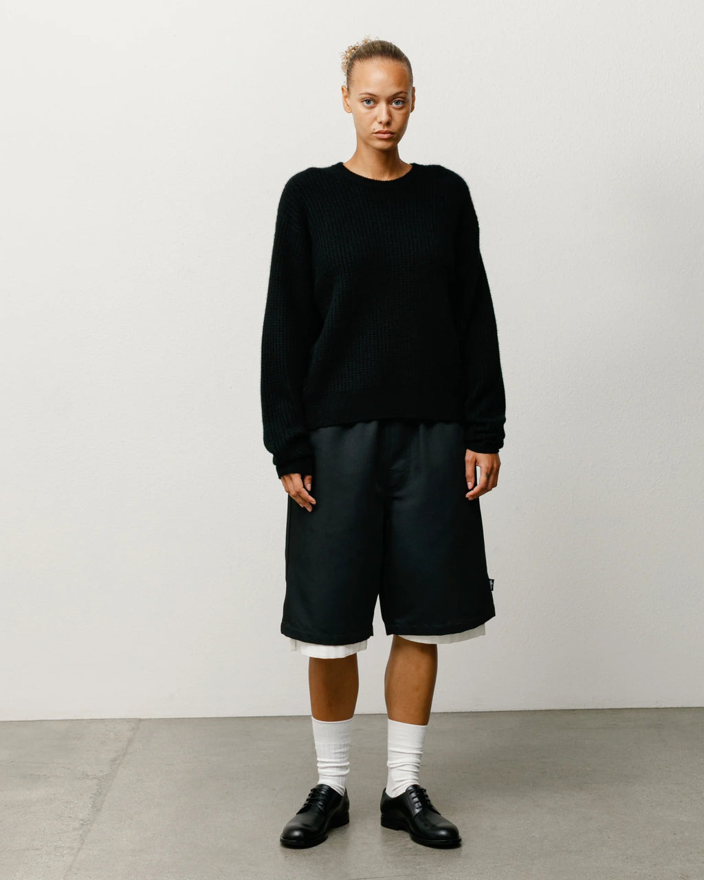 WAFFLE CASHMERE SWEATER