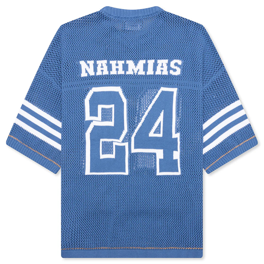 24 Football Knit Shirt Light Blue