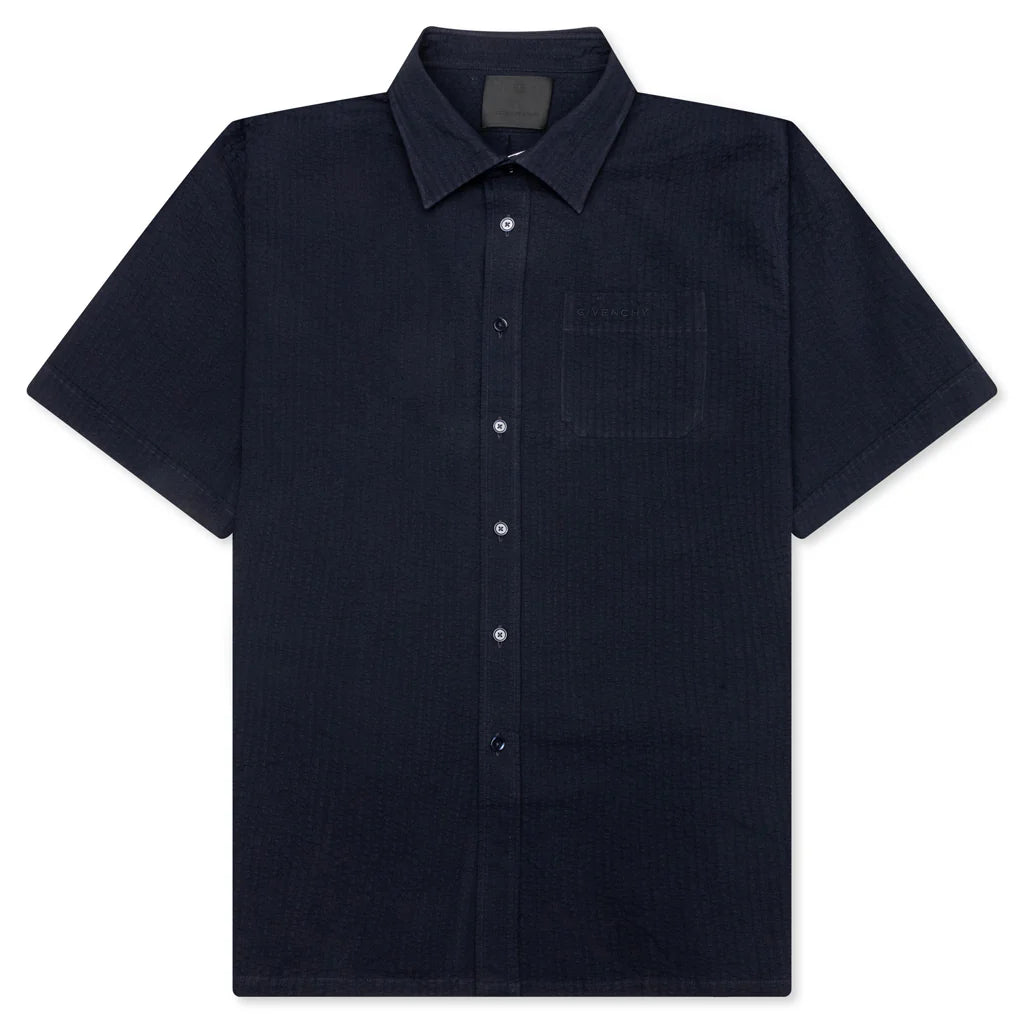 Short Sleeve Shirt with Pocket Night Blue