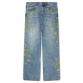 Majestic Floral Denim Pants Blue