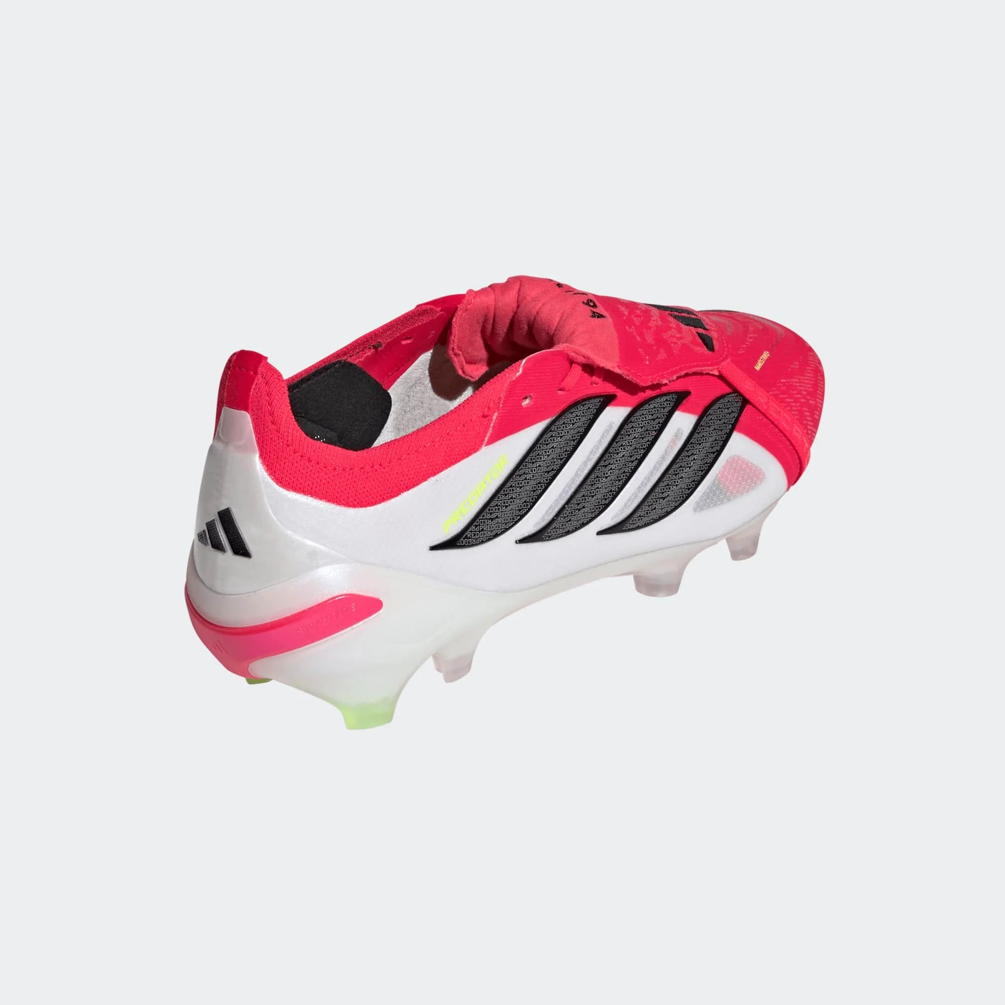 adidas Predator Elite Fold Over Tongue FG Firm Ground Mens Soccer Cleats Lucid Red Black White