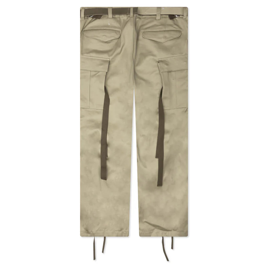 Cotton Chino Pants Beige
