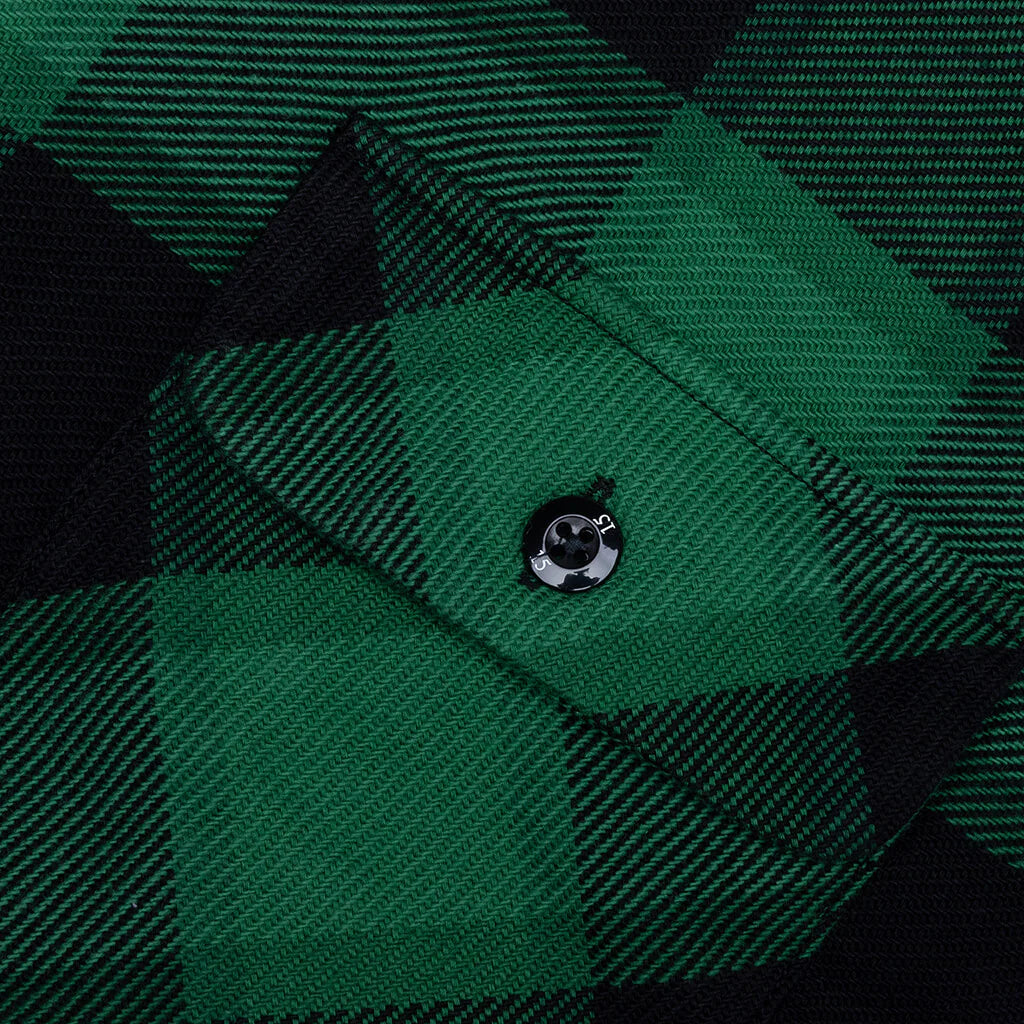 Buffalo Check Shirt L S Green