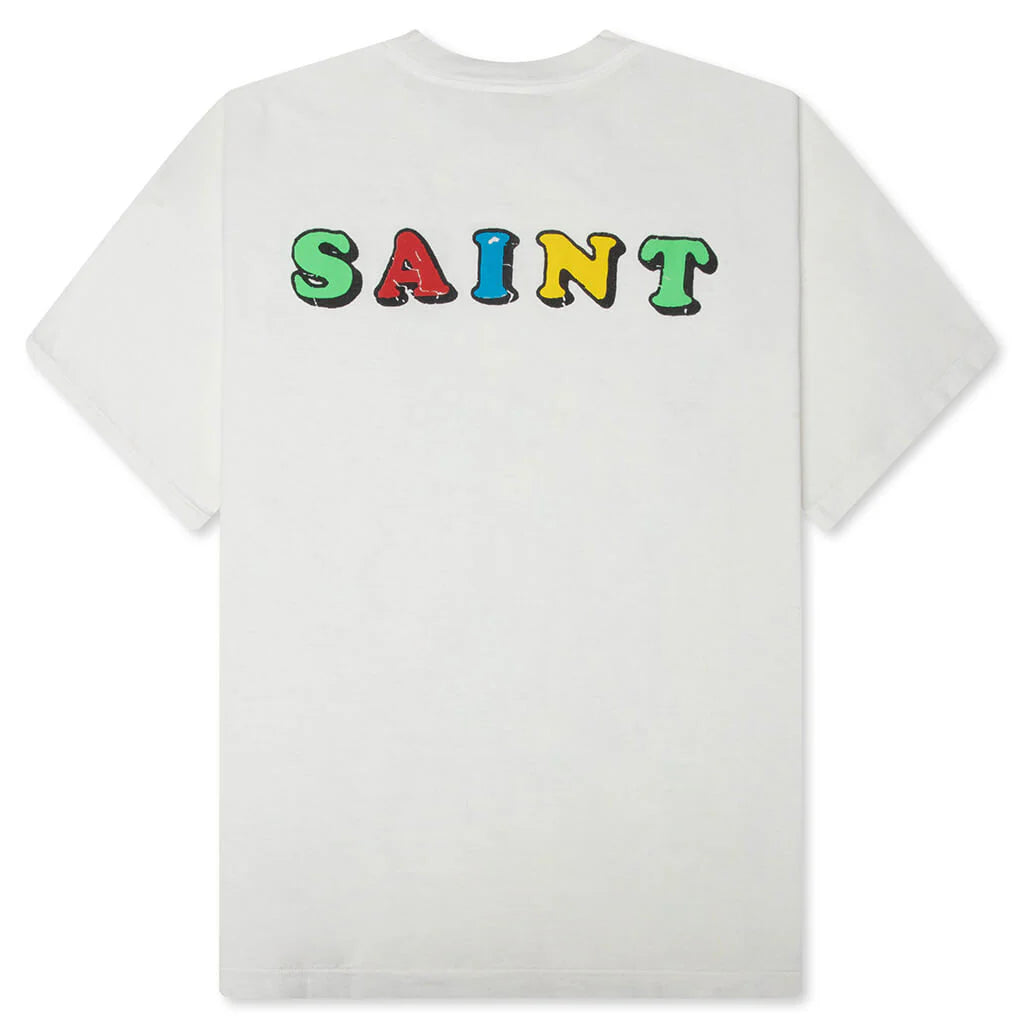 Saint M6 x Jamie Reid Destroy S S T Shirt White
