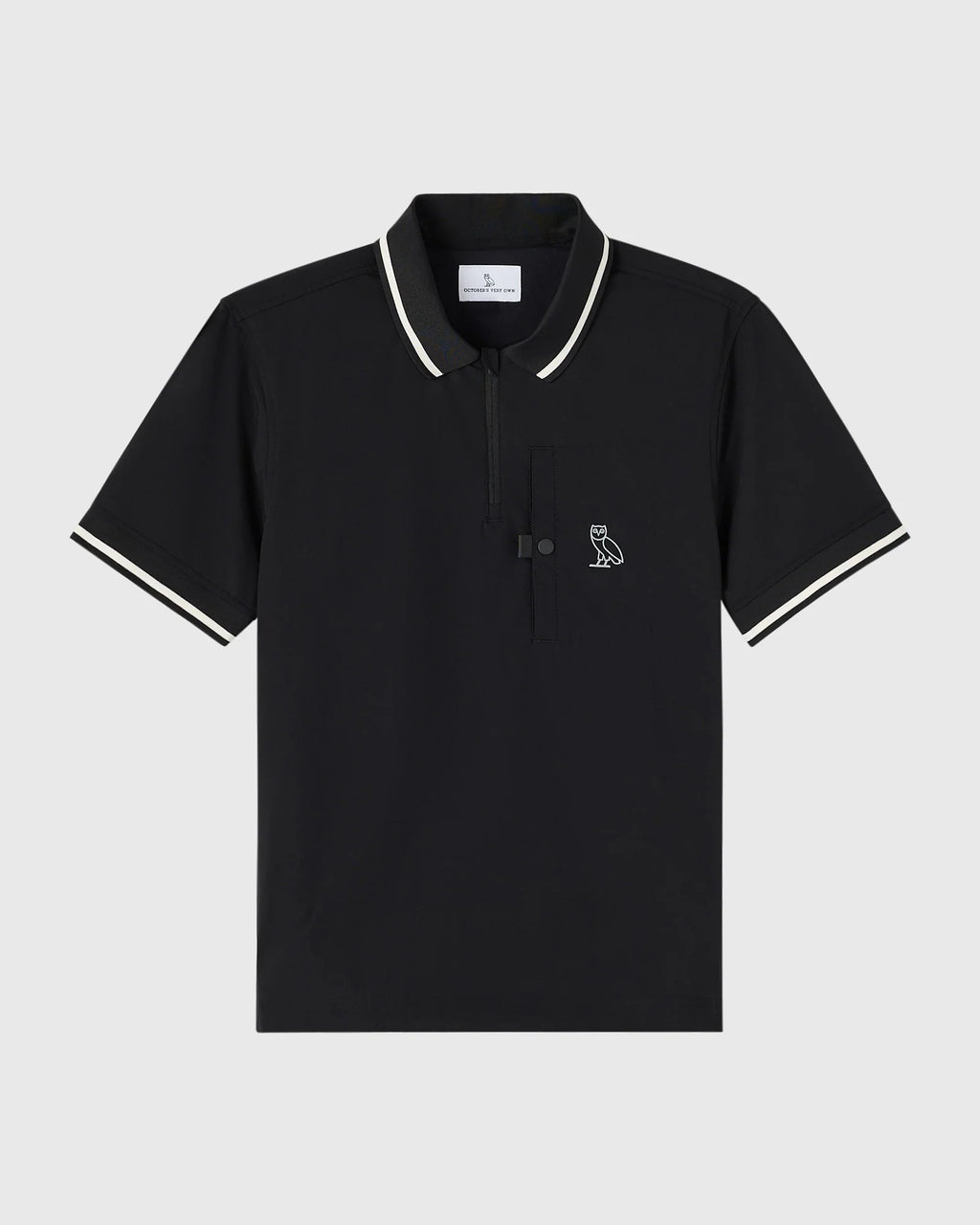 OVO Golf Stretch Nylon Polo Black