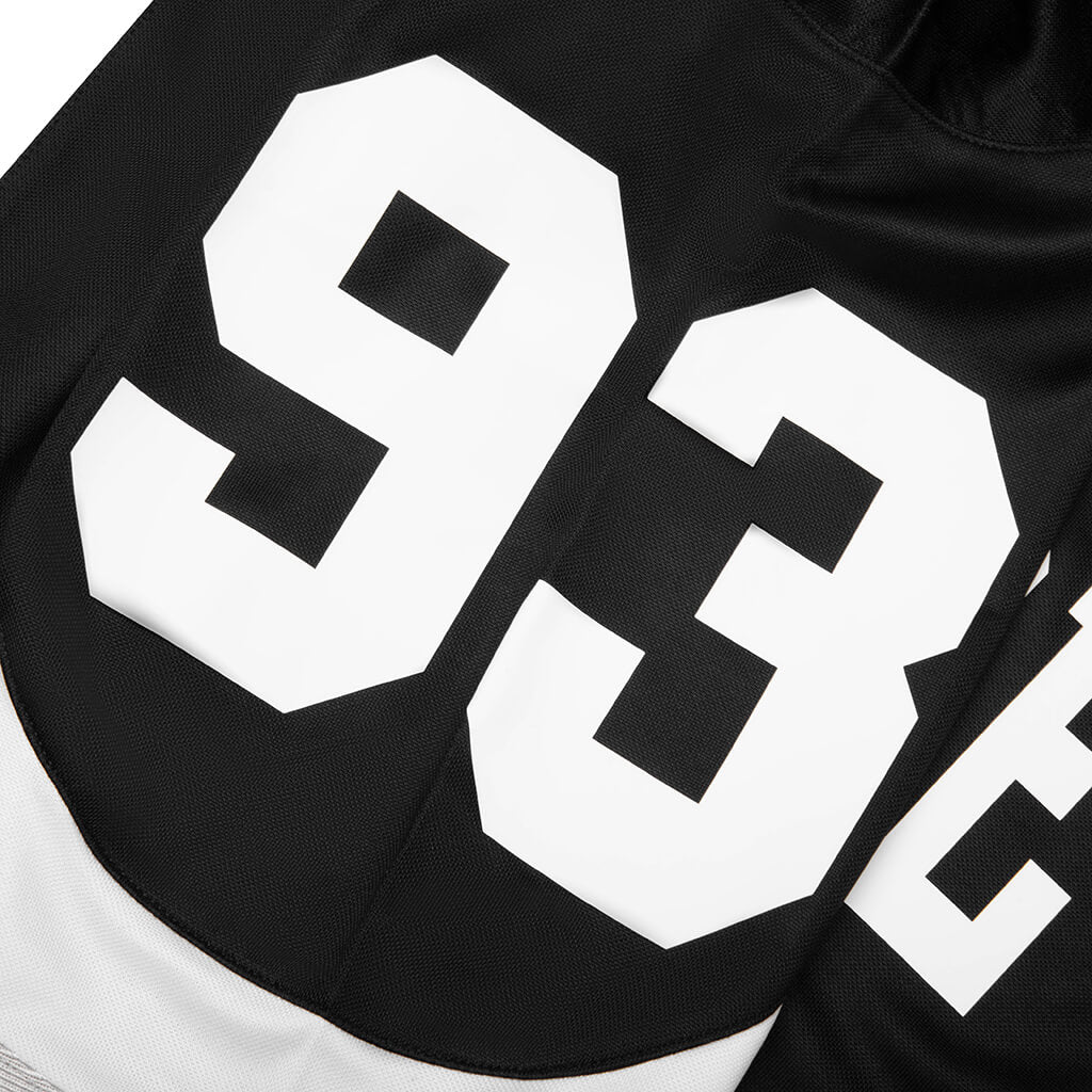 Line Camo Jacquard Logo Relaxed Fit Ice Hockey Jersey Black