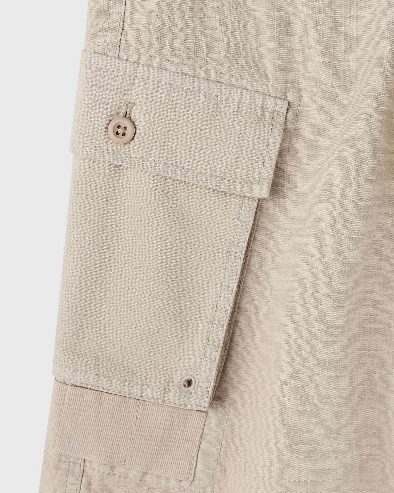 Linen Ripstop Cargo Short Sandstone