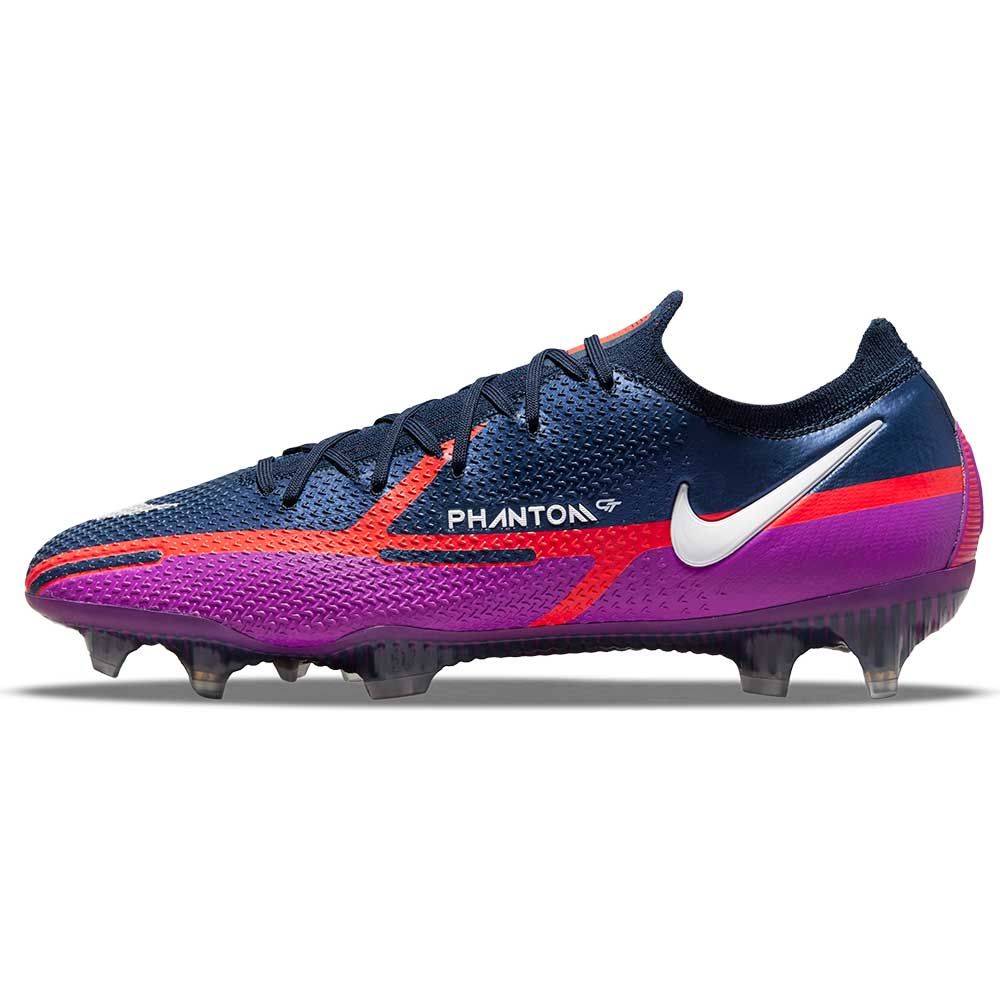 Nike Phantom GT2 Elite FG Firm Ground Soccer Cleats Navy White Purple