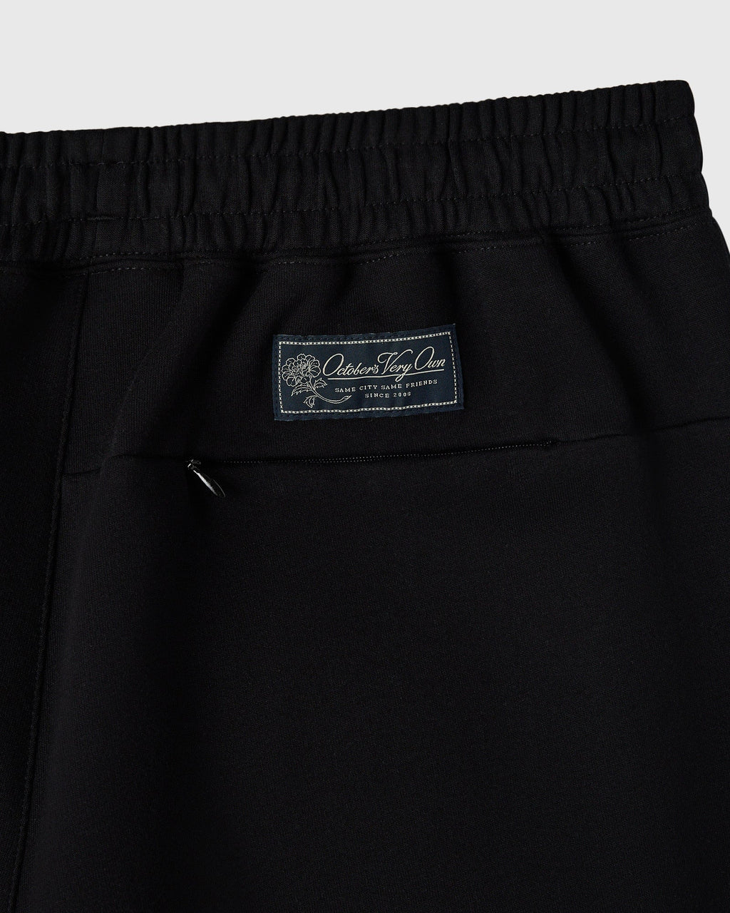 Double Knit Script Sweatpant Black