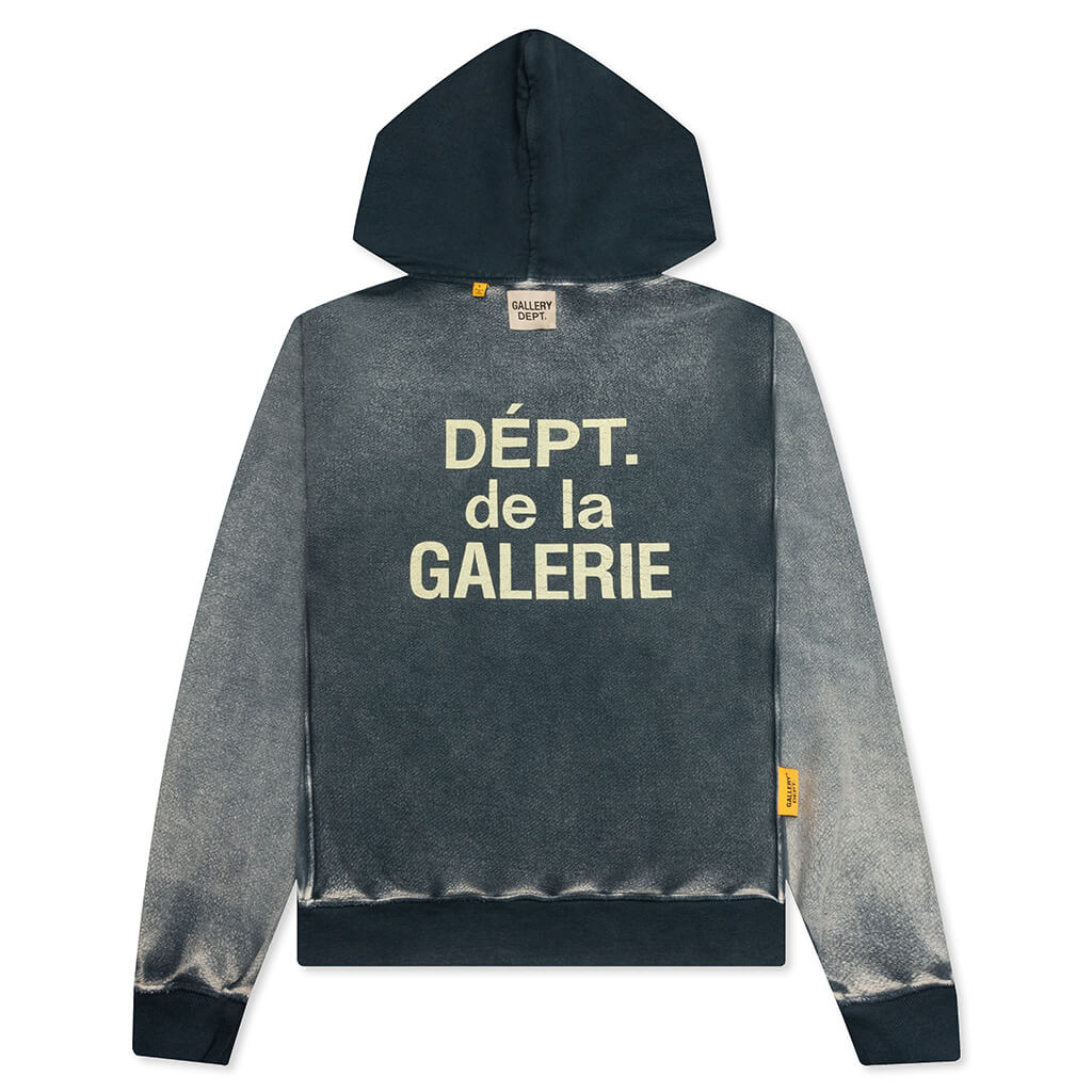 Reversible Navy French Logo Hoodie Faded Navy