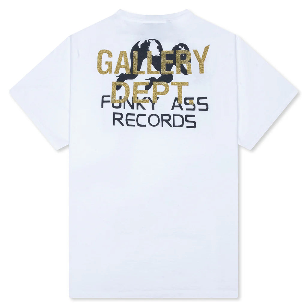 Funky Ass Records Tee Clean White