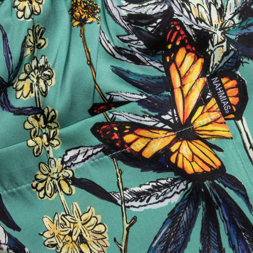 Botanical Silk Short Ocean Botanical