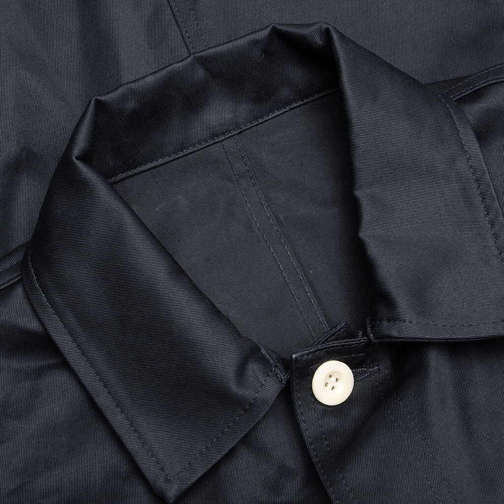 Cotton Chino x Nylon Twill Blouson Navy Taupe