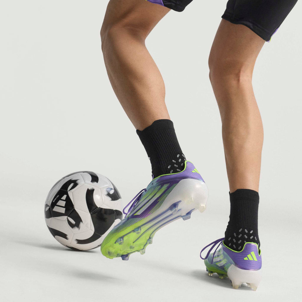 adidas F50 Elite Firm Ground Soccer Cleats Purple White Lemon