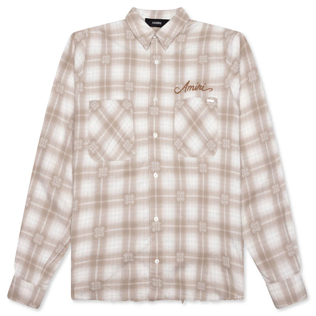 Bleach Bandana Patch Flannel Light Camel