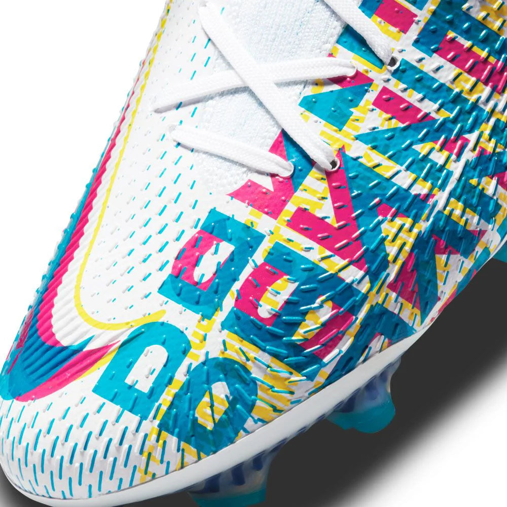 Nike Phantom GT Elite 3D FG Firm Ground Soccer Cleats Chlorine Blue Pink Blast Opti Yellow