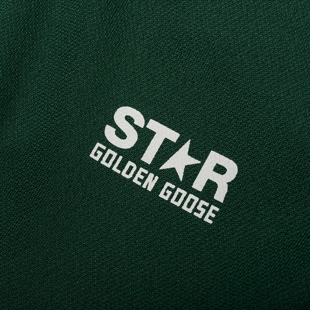 Womens Star Zipped Track Jacket Bright Green
