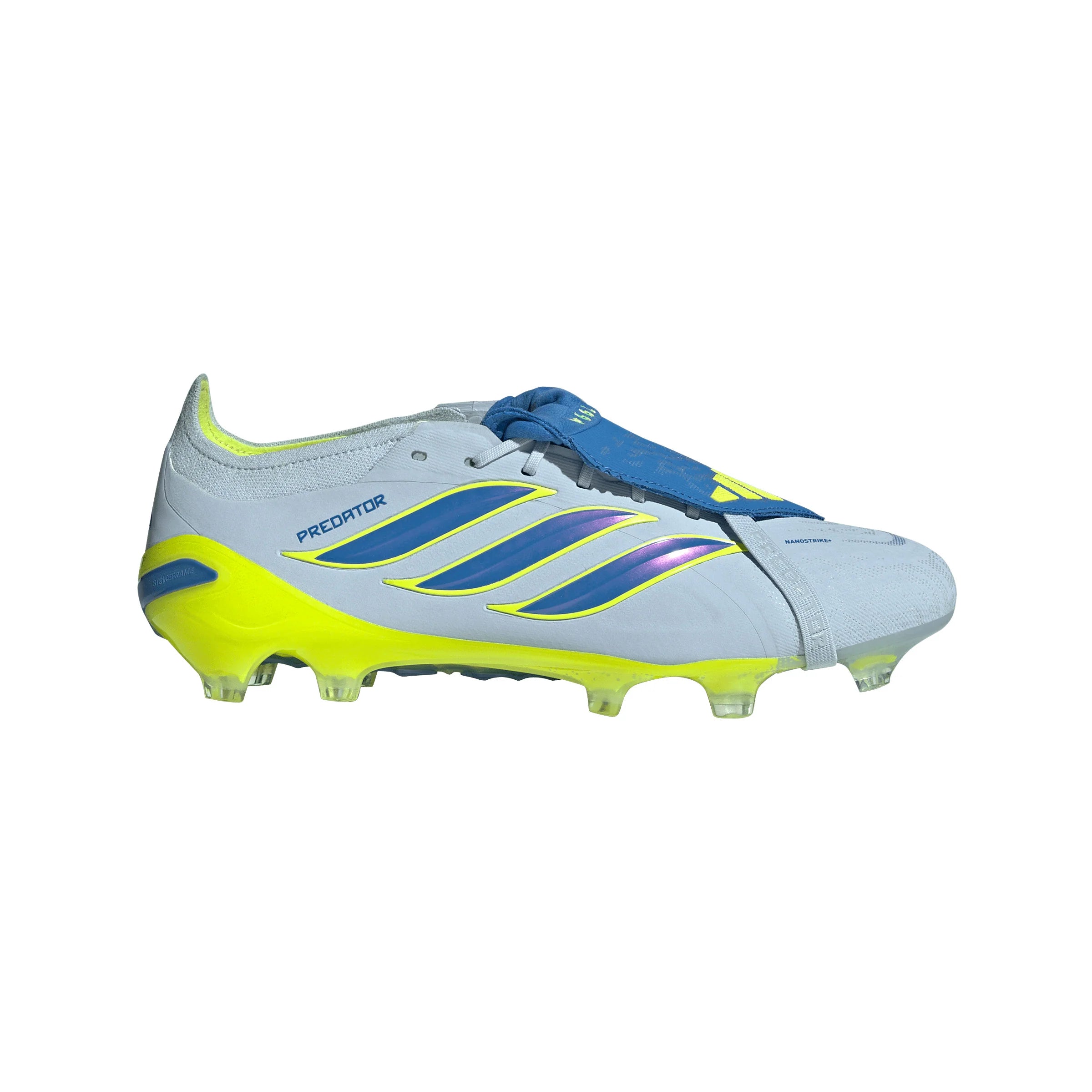 adidas Predator Elite Fold Over Tongue FG Firm Ground Mens Soccer Cleats Sky Blue Yellow