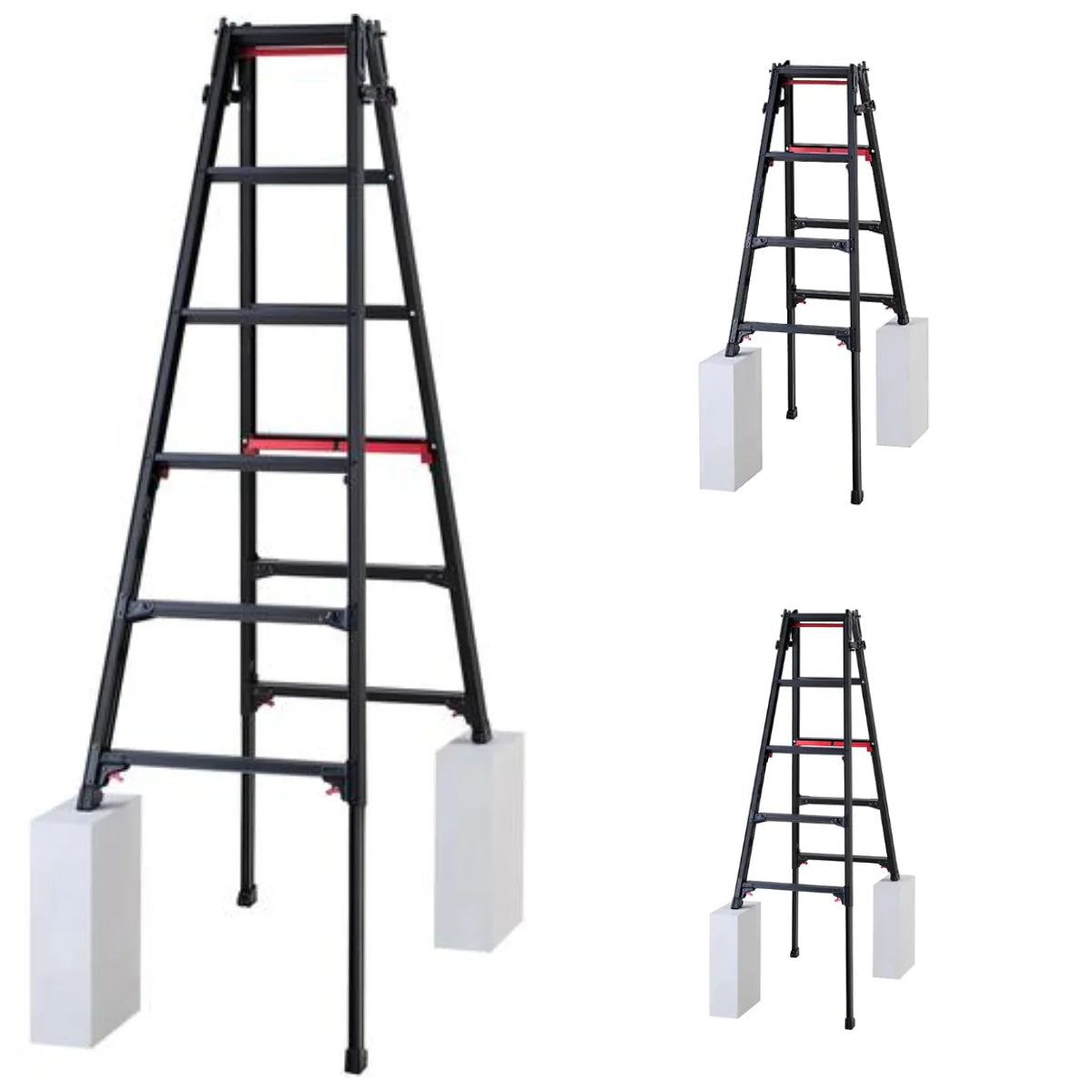 Telescopic Multi-Purpose Folding Ladders – Professional Grade, Adjustable【Maximum load:175KG】