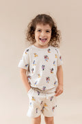 Short Sleeve Jogger Set in Mickey Mouse and Friends