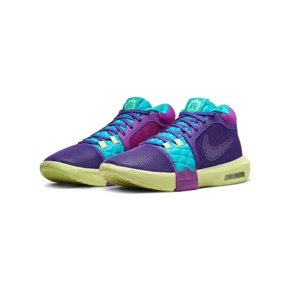 Tênis Nike Lebron Witness VIII Roxo Verde Azul