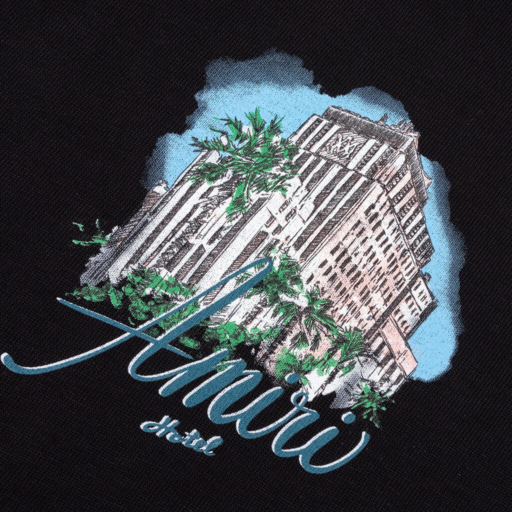 Amiri Hotel Oversized Tee Black