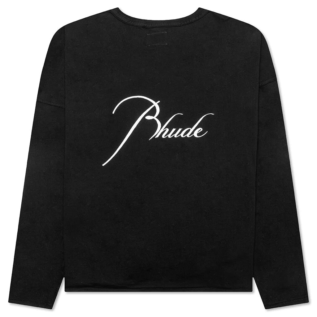 Reverse L S Tee Black