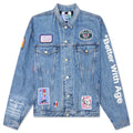 Charlatan Reversible Denim Baseball Jacket Indigo