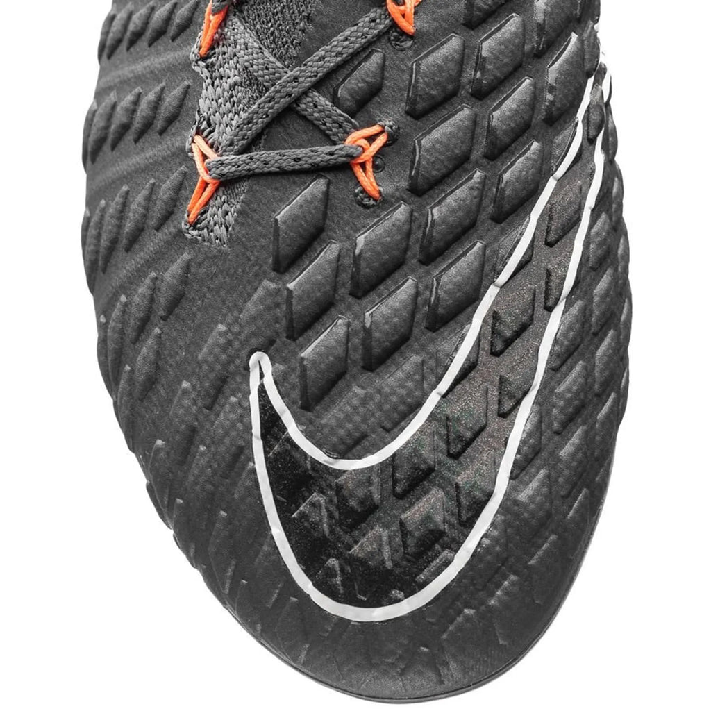 Nike Hypervenom Phantom 3 Elite DF FG AG Multi Ground Soccer Cleats Dark Grey Total Orange White