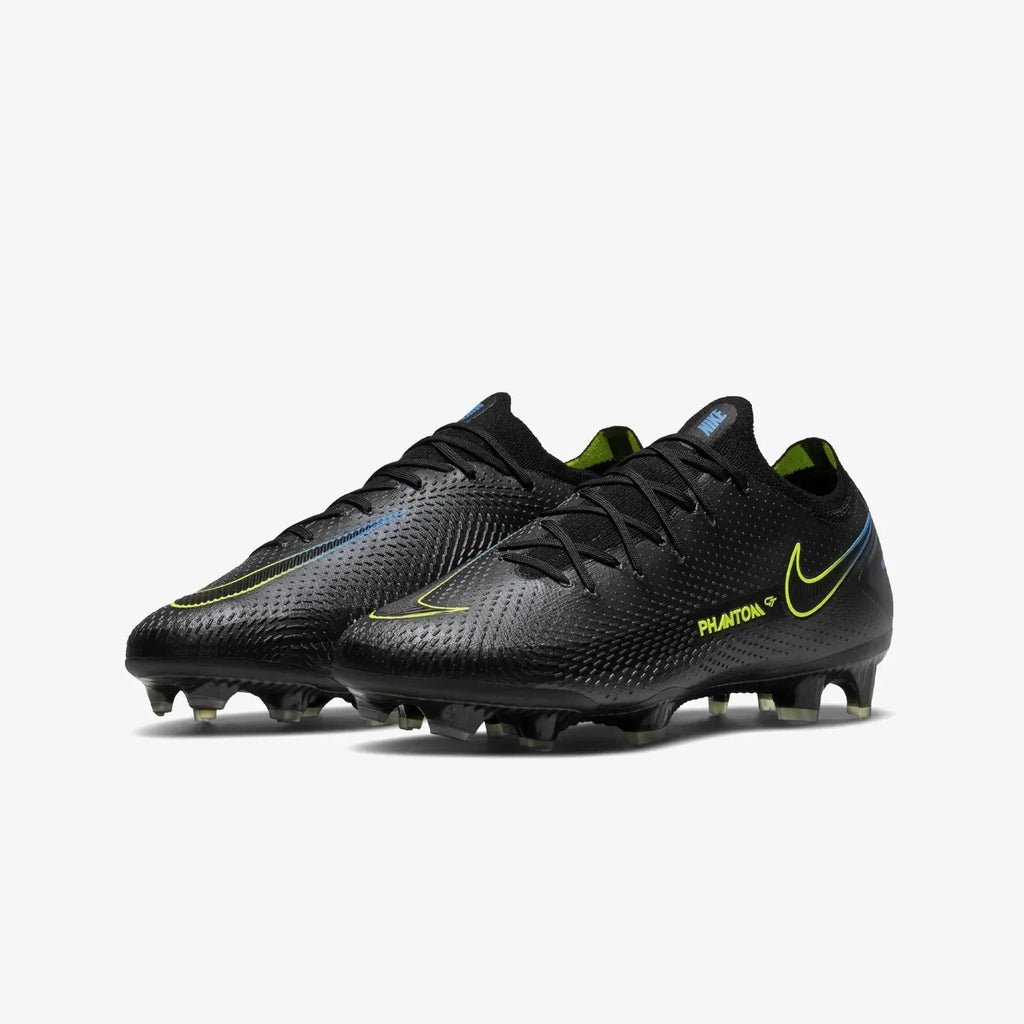 Nike Phantom GT Elite FG Firm Ground Soccer Cleats Black Blue