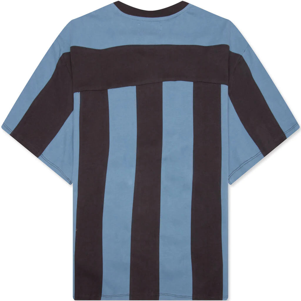 Soccer Jersey Blue Ocean Stripe