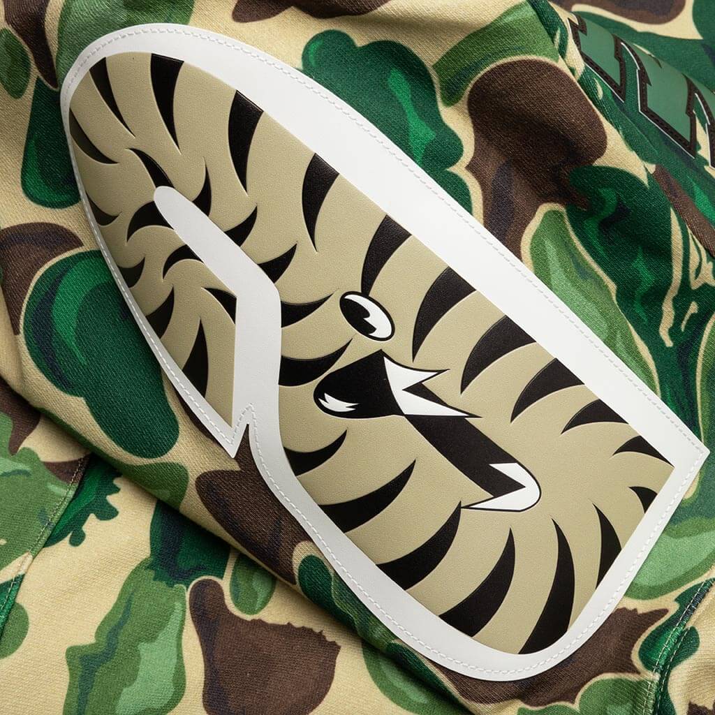 Bape Art Camo Shark Hoodie Green