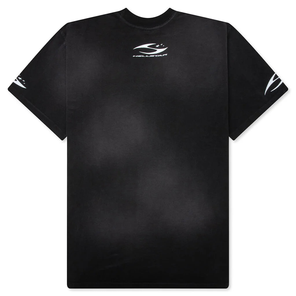 H Cursive Logo T Shirt Black