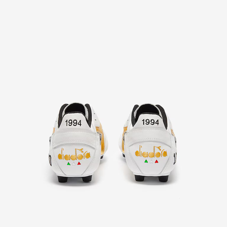 Diadora Match Winner Made in Italy OG LT MDPU Firm Ground Soccer Cleats White Gold